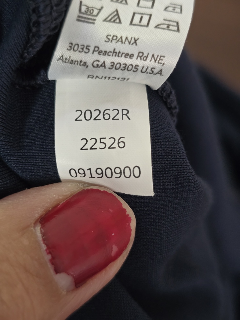 SPANX Navy High-Waist Leggings - Picture 8 of 9